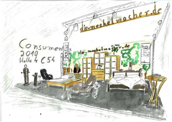 Bild: Consumenta 2010: Die Möbelmacher zeigen Betten und Möbel aus Massivholz und das gesunde Liegen und Sitzen
