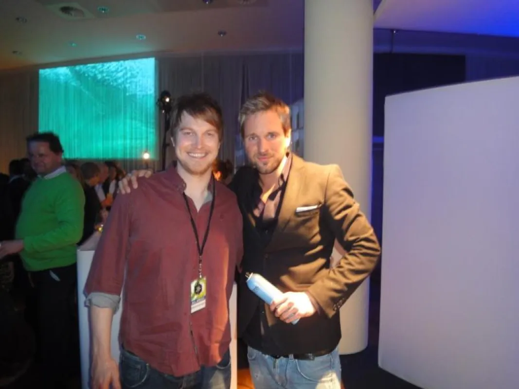 Alex und Konstantin Rethwisch von Stanfour mit Robert Mrosek (mitte)