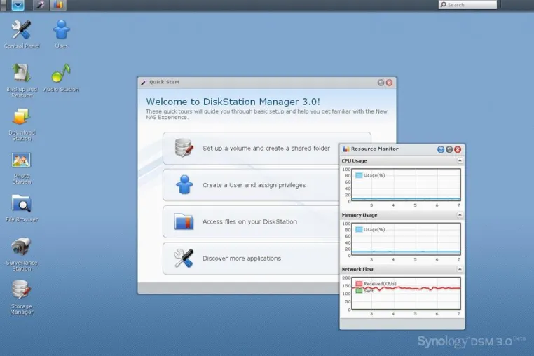 Synology startet Beta-Version des neuen Betriebssystems DiskStation Manager 3.0 Bild: Synology startet Beta-Version des neuen Betriebssystems DiskStation Manager 3.0