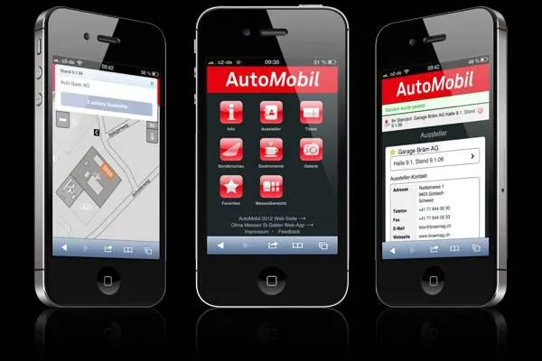 App zur AutoMobil 2012 – Ostschweizer Messe für Mobilität Bild: App zur AutoMobil 2012 – Ostschweizer Messe für Mobilität