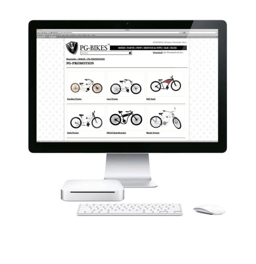Immer aktuelle Daten im Webshop von PG-Bikes.