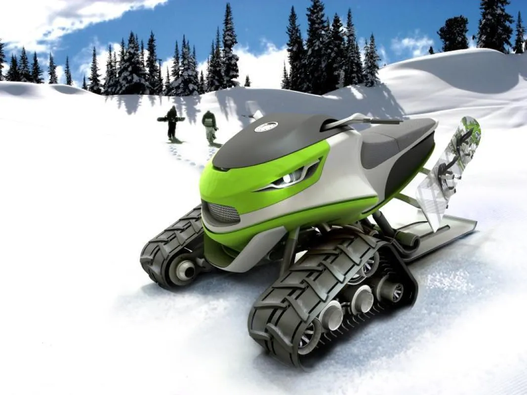 Das SnowMobile von Dominic Schindler Creations: gewagt und ansprechend. (Copyright: Dominic Schindler Creations, Abdruck honorarfrei zur Berichterstattung über Dominic Schindler Creations. Angabe des 