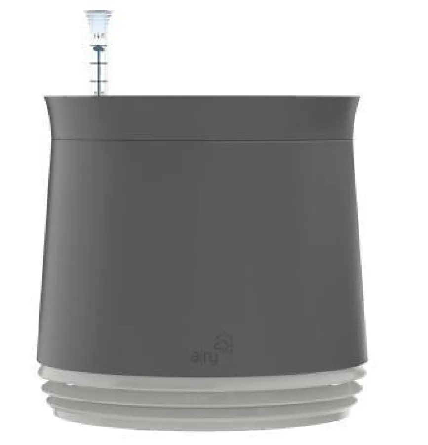 AIRY Planzentopf Stone Grey - Snow White