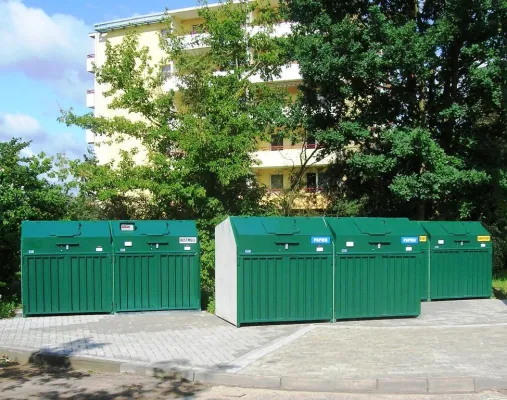 Bild: Müllschleusen bei der WOBAG Schwedt eG - Eine Erfolgsgeschichte