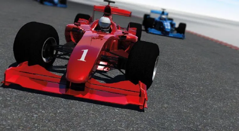 Bild: Große Carrera-Autorennbahn bei Möbel Firnhaber in Stuttgart