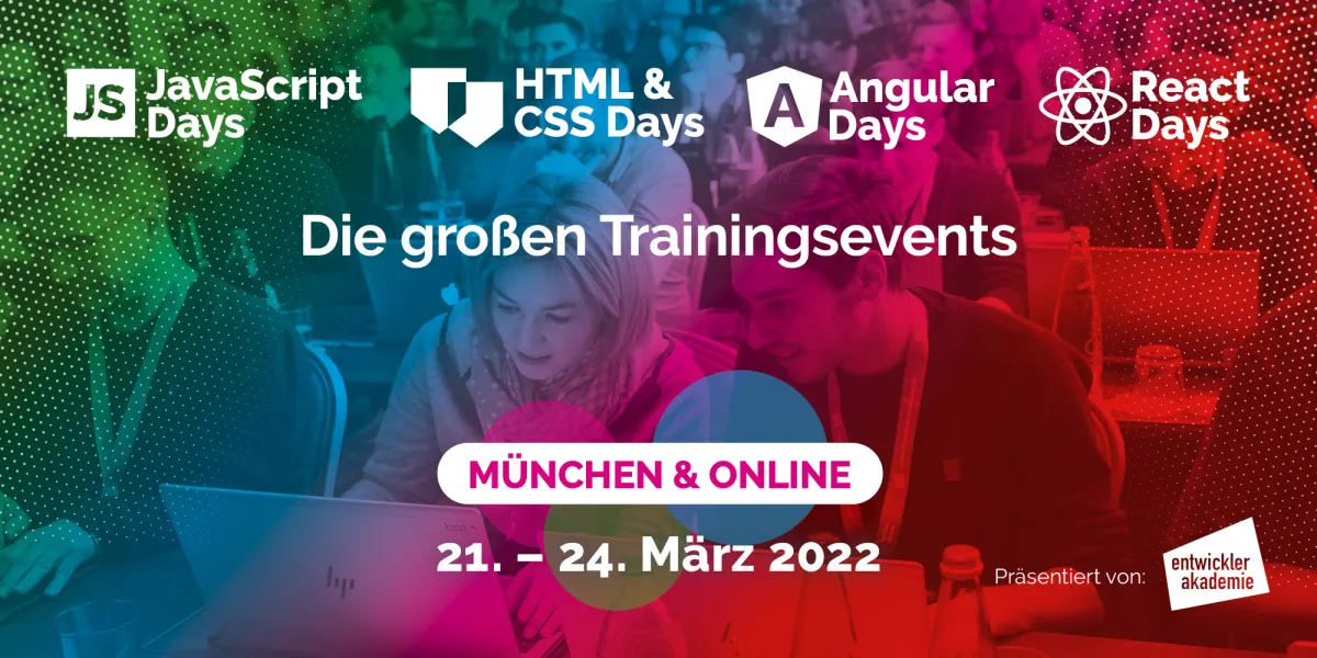JavaScript Days März 2022 in München & Online (© S& S Media GmbH)