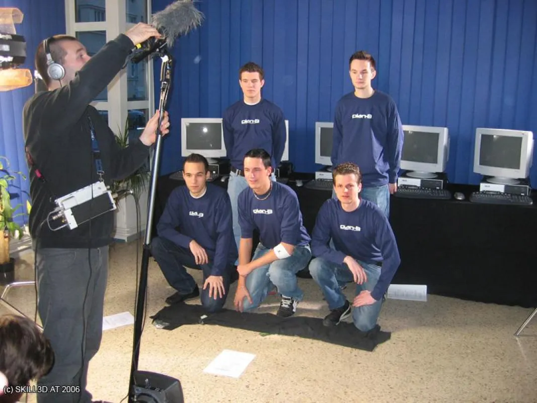 Team plan-B bei Filmaufnahmen zu \