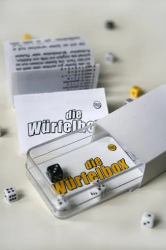 Bild: Werbung in der Box - Wenn ein Würfelspiel zum Werbeträger wird