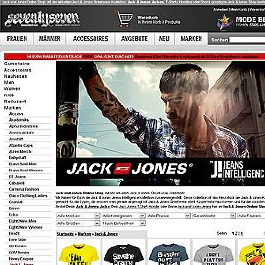 77onlineshop.de Jack & Jones Fashion for Men