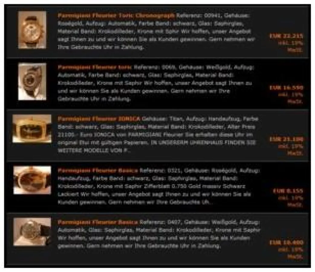 Uhren von Patek Philippe im Uhrenmarkt von TrustedWatch