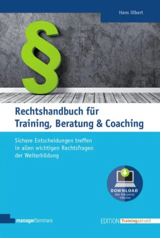 Bild: Neu: Rechtshandbuch für Training, Beratung und Coaching.