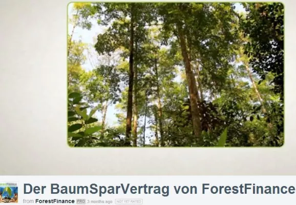 Bild: Erklärvideo für BaumSparVertrag - Video erläutert verständlich das Kleininvestment