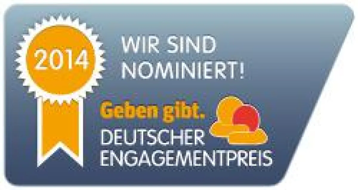Nominiert für Deutschen Engagementpreis 2014