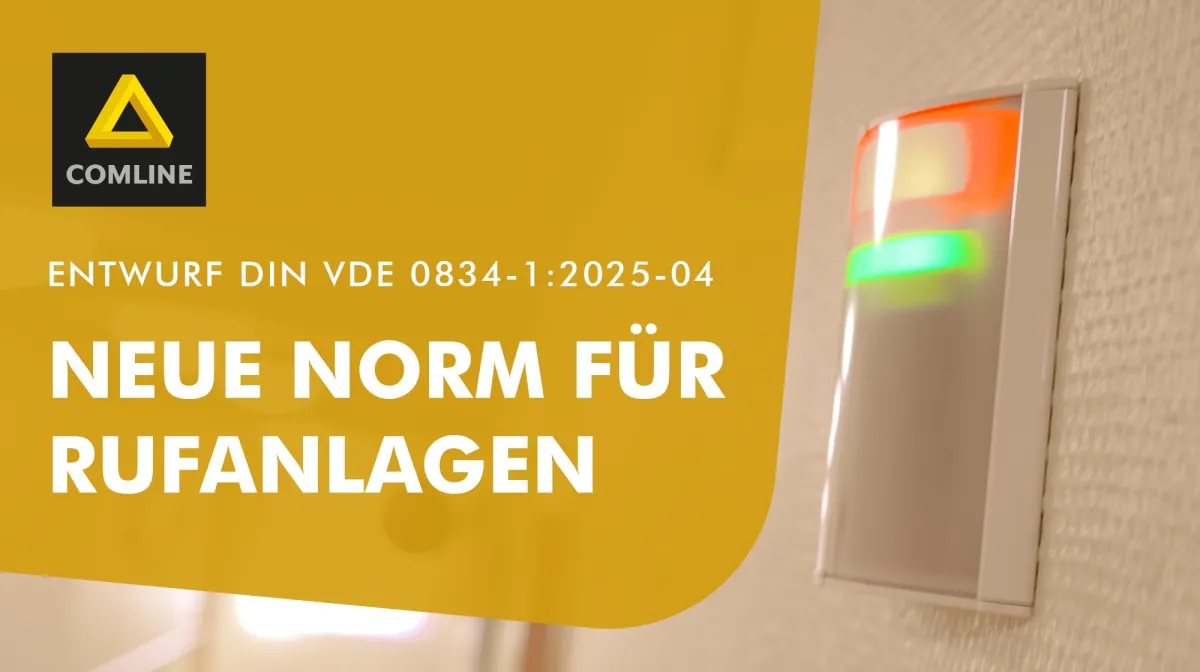 Flurleuchten an den Zimmern zur Signalisierung von Hilferufen (© COMLINE Systemtechnik GmbH)