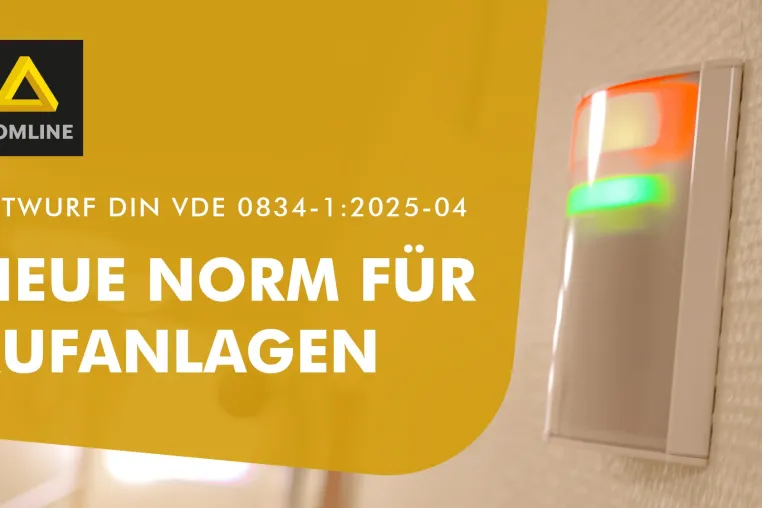 Bild: Neue Norm DIN VDE 0834 für Rufanlagen steht vor der Veröffentlichung