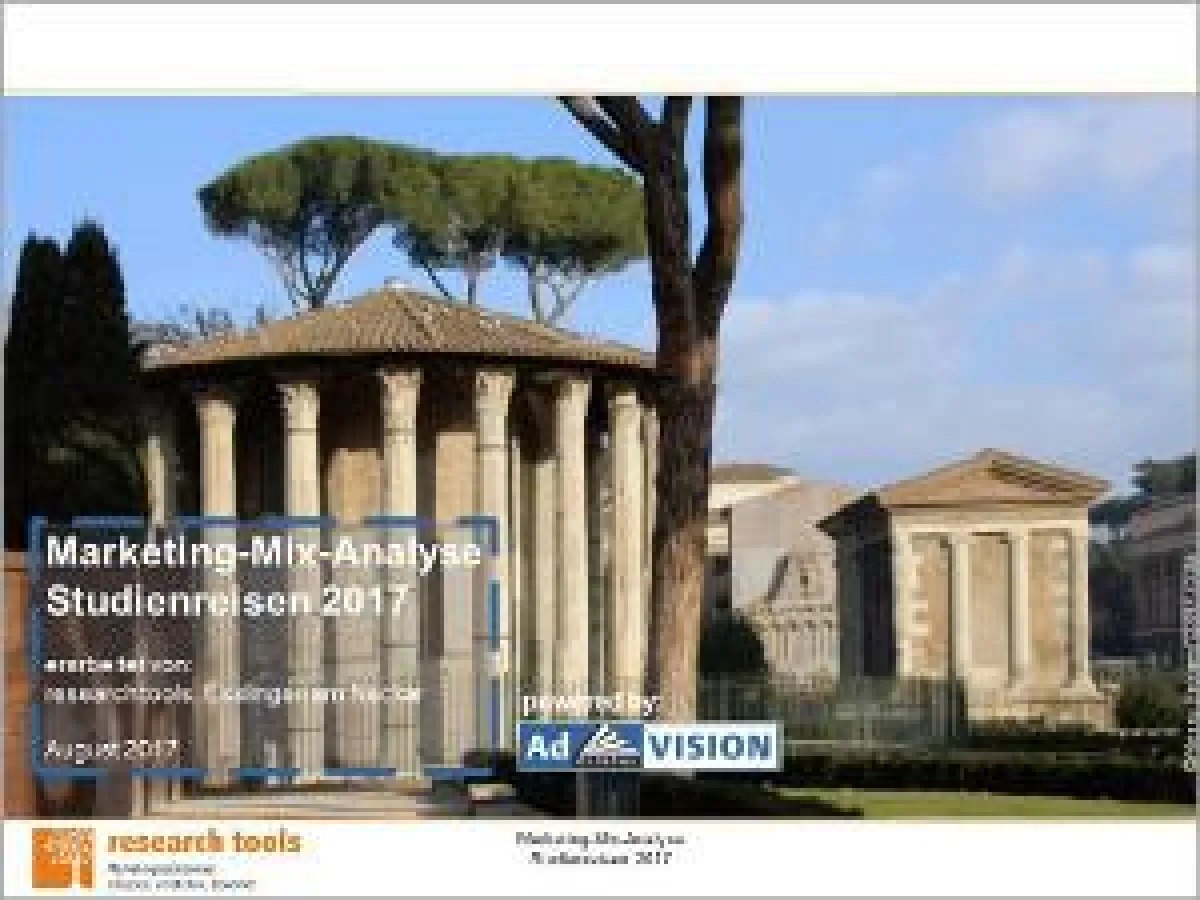 Marketing-Mix-Analyse Studienreisen 2017