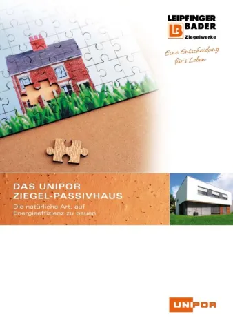 Neue Broschüre zum monolithischen Passivhaus Bild: Neue Broschüre zum monolithischen Passivhaus