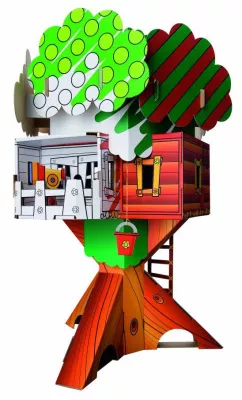 Bild: CALAFANT präsentiert beliebte Mit-Mach-Mühle und Baumhaus aus dem KI.KA zum Basteln und Spielen