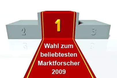 Wahl zum beliebtesten Marktforscher mit bezahlten Meinungsumfragen in Deutschland Bild: Wahl zum beliebtesten Marktforscher mit bezahlten Meinungsumfragen in Deutschland