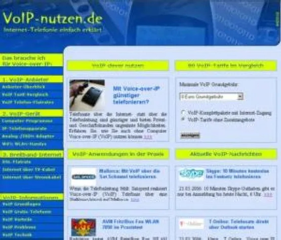 Mit VoIP-nutzen.de mehr als 120 VoIP-Tarife vergleichen Bild: Mit VoIP-nutzen.de mehr als 120 VoIP-Tarife vergleichen