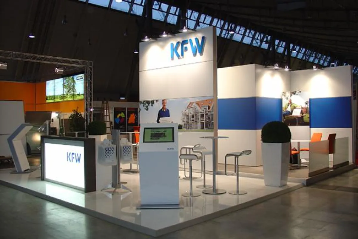 KfW-Stand auf der CEB in Stuttgart
