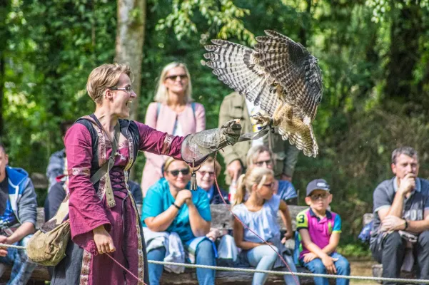 Bild: Historische Zeitreise auf dem Mittelalterfest im Wildpark Müden.