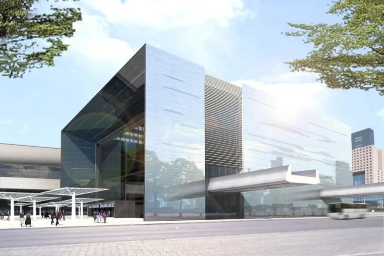 Bild: Messe Frankfurt feiert Richtfest - Neubau der Messehalle 11 schreitet im Zeitplan voran