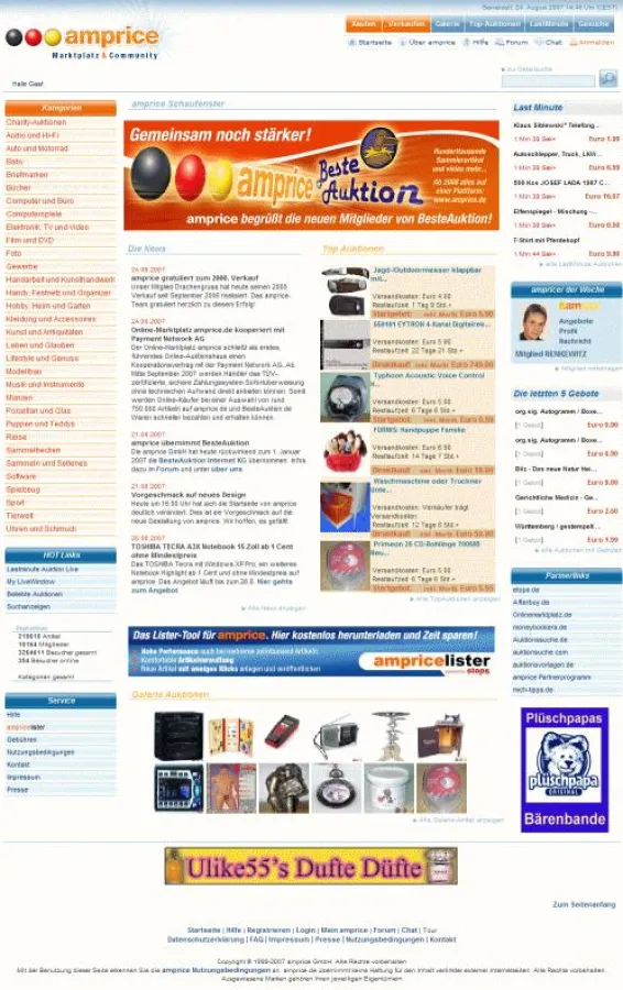 Bei amprice.de ersteigert oder gekauft - dank Sofortüberweisung schneller geliefert.