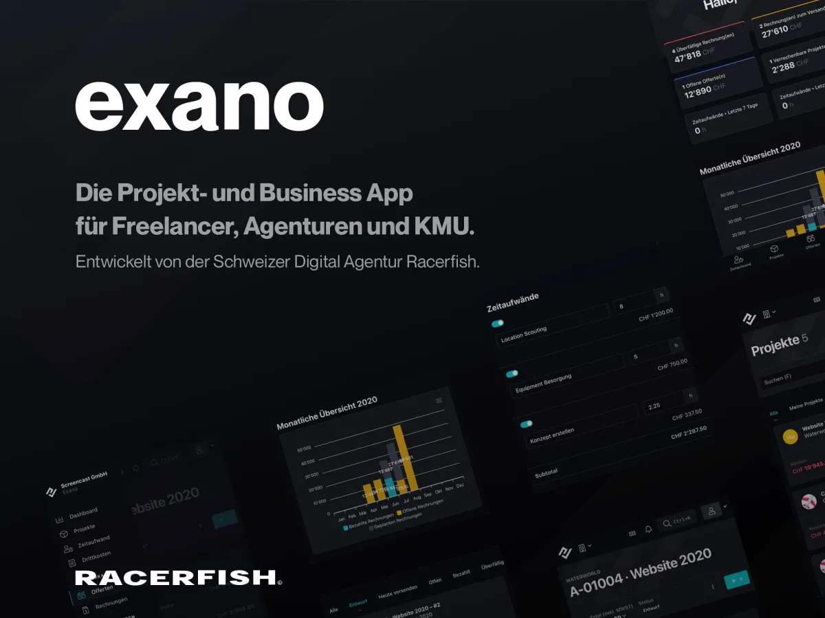 Exano Business-App von Racerfish