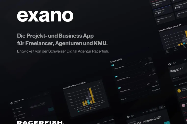 Webagentur Racerfish lanciert Freelancer- und Agentur-Software Exano Bild: Webagentur Racerfish lanciert Freelancer- und Agentur-Software Exano