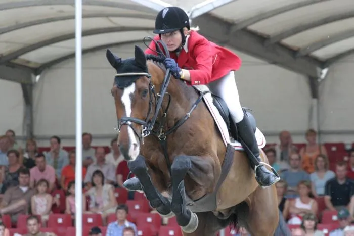 Bild: Oldenburger Pferdetage - Christina Liebherr mit Erfolgspferd No Mercy fix am Start