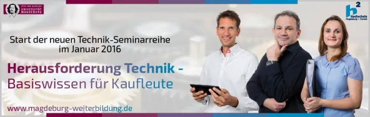 Bild: Neue Technik-Seminarreihe für Fachkräfte startet an der Otto-von-Guericke-Universität Magdeburg