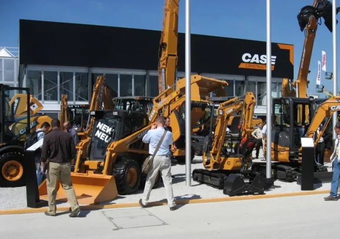 Bild: Temporäre Messebauten von Losberger auf der bauma in München