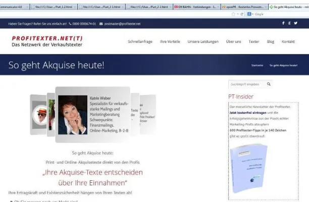 Bild: Profitexter.net: Akquise-Texter im neuen Gewand