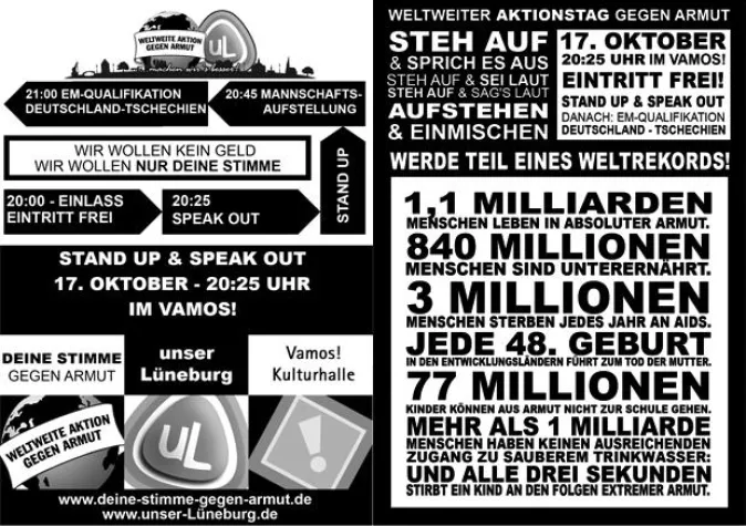 Bild: Speak out and Stand Up in der Vamos Kulturhalle in Lüneburg
