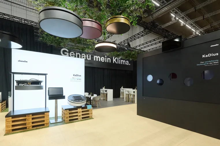 Genau mein Klima – ISINGERMERZ Messebau für Kampmann auf der ISH 2025 Bild: Genau mein Klima – ISINGERMERZ Messebau für Kampmann auf der ISH 2025