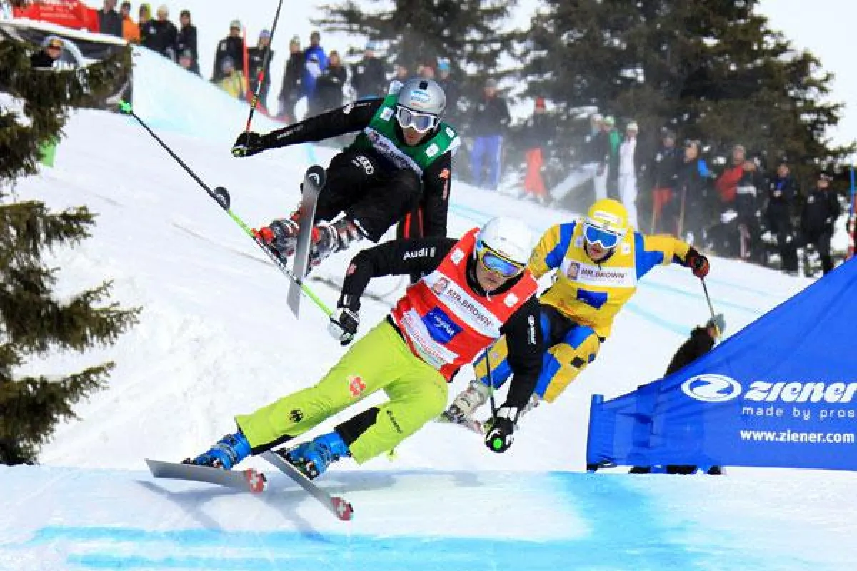 Skicross Weltcup in Grasgehren.