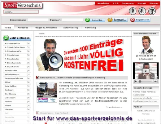 Bild: Neues Sportverzeichnis für Deutschland im Web 2.0-Zeitalter