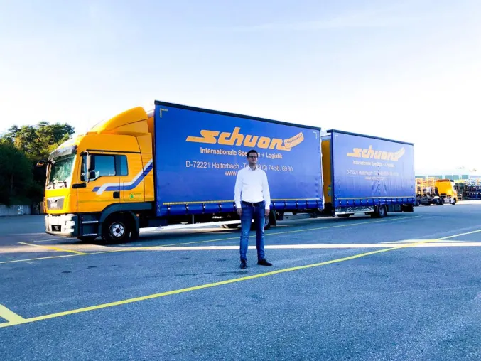 Bild: Schuon erhöht Ladevolumen durch den Einsatz ultraleichter Jumbo-Lkw