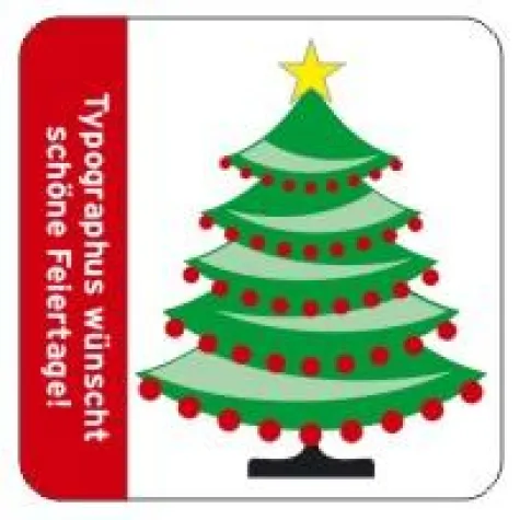 Bild: Aufkleber drucken für die Weihnachtszeit
