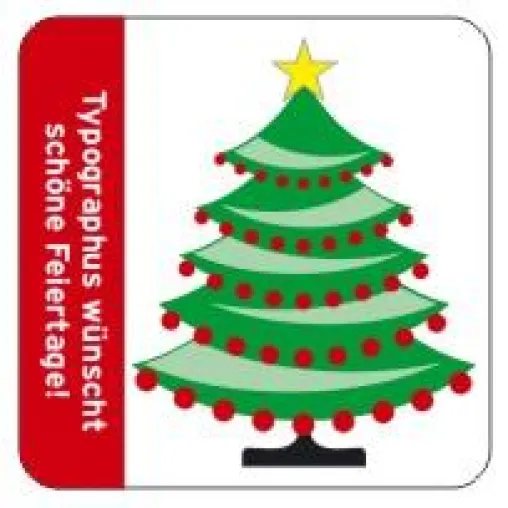 Bild: Aufkleber drucken für die Weihnachtszeit