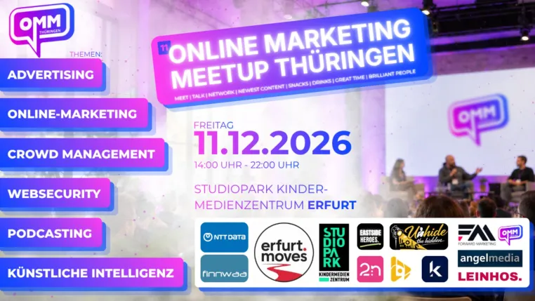 Bild: 11. Online Marketing Meetup Thüringen, 11.12.26, Erfurt