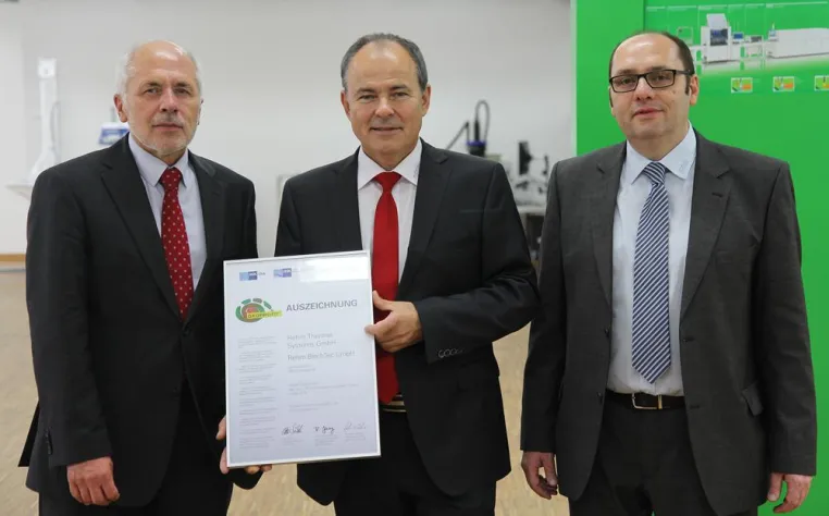 Bild: Rehm Thermal Systems und Rehm BlechTec werden als Oekoprofit-Betriebe ausgezeichnet