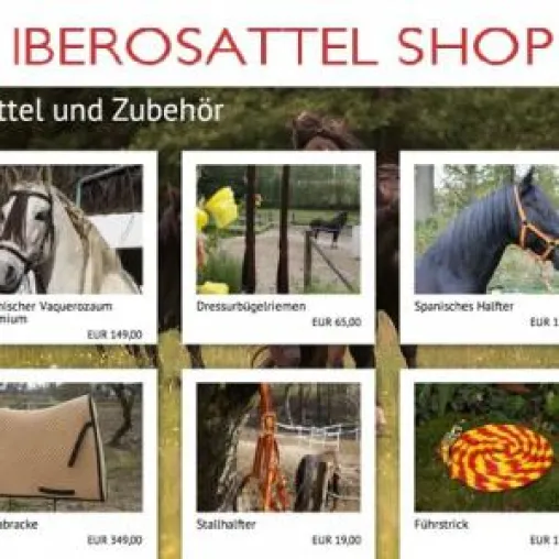 Reitsport-Zubehör von Ibero per Mausklick Bild: Reitsport-Zubehör von Ibero per Mausklick
