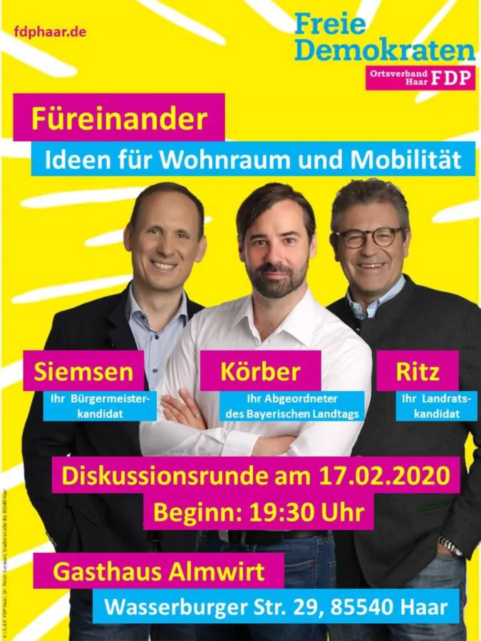 Füreinander: Sebastian Körber (m.), Michael Ritz (r.) und Peter Siemsen (l.) zu Wohnen und Verkehr.