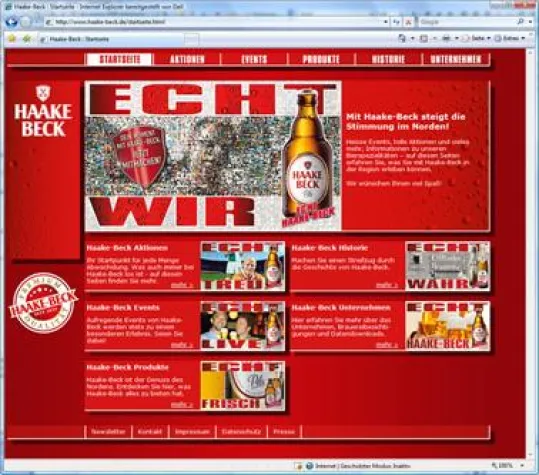 Bild: coma ag relauncht Internetauftritt von Haake-Beck