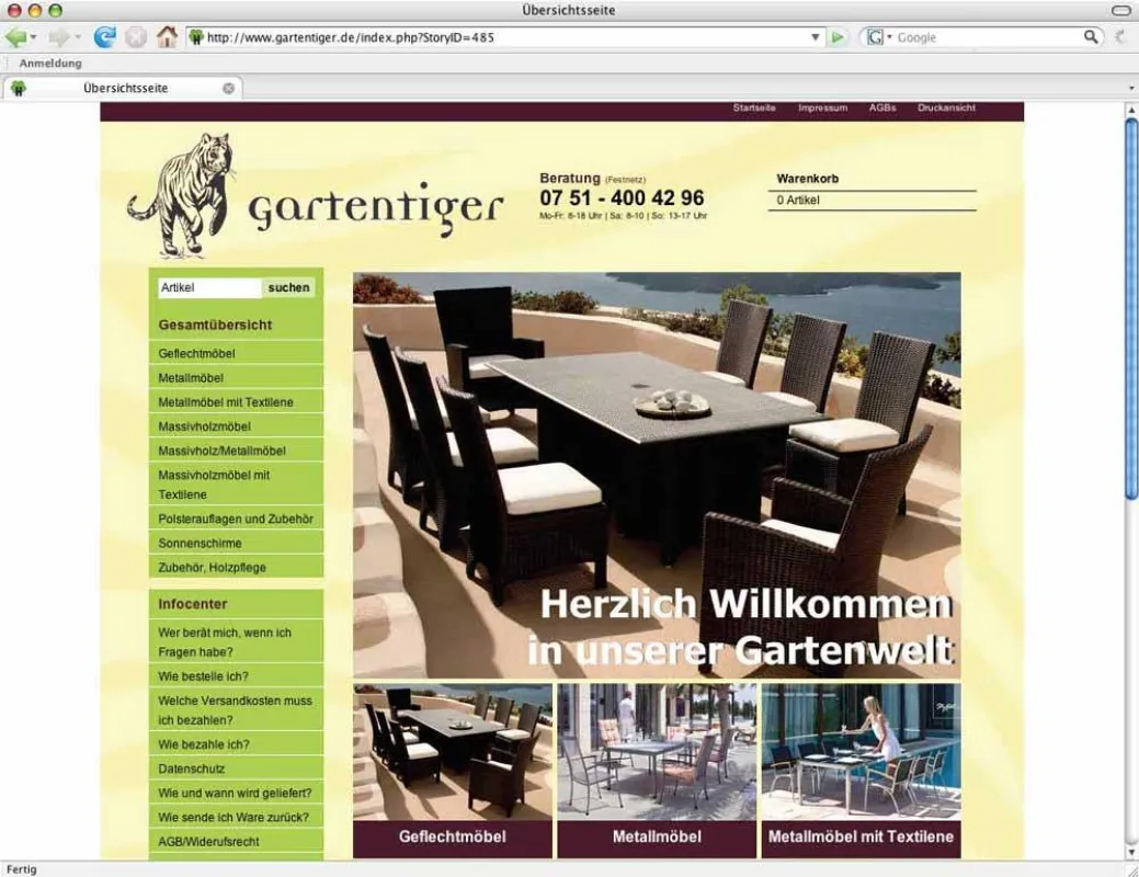 Der neue Gartenmöbelshop vom Habisreutinger Holzzentrum
