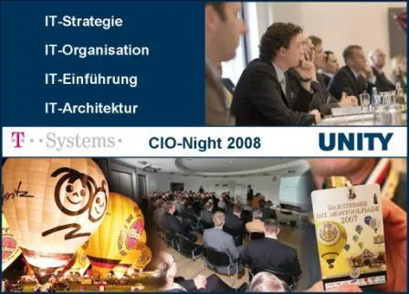 Bild: Erfolgreiche CIO-Night 2008 von T-Systems und UNITY