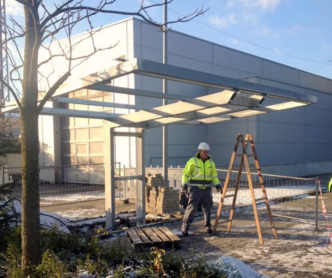 Solarcarport von Petring Energietechnik auf dem Gelände der Stadtwerke Osnabrück