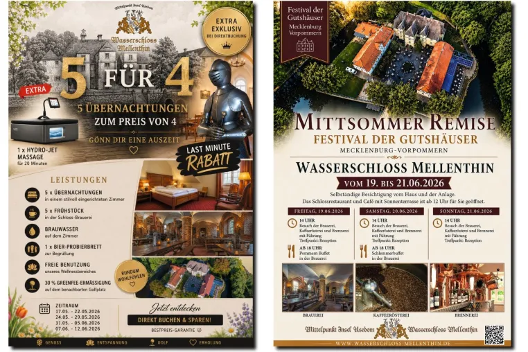 Bild: Sommerstart auf Usedom: Genuss-Highlights im Schloss